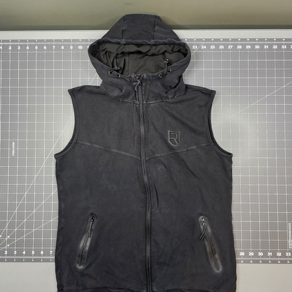 Rise NSD Sleeveless Hoodie Medium Black Crossfit Workout Exercise Lifting Gym